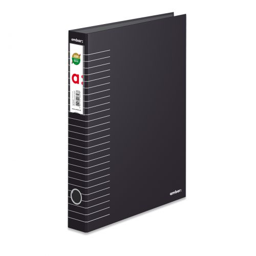 Pasta Arquivo Cor Riscas Ambar L/E Din Preto - 80PM - 40 mm , Ambar , 101600913010 , 5601199165041